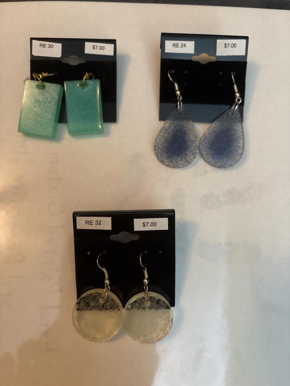 Mystery Grab: Handmade Resin Earrings